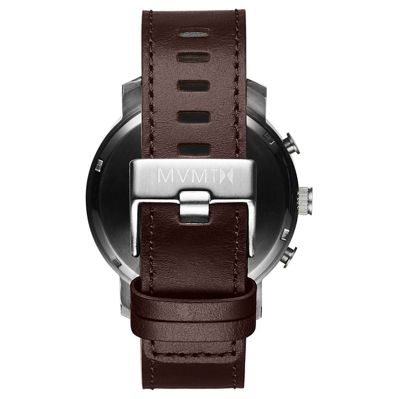 Silver Brown Leather