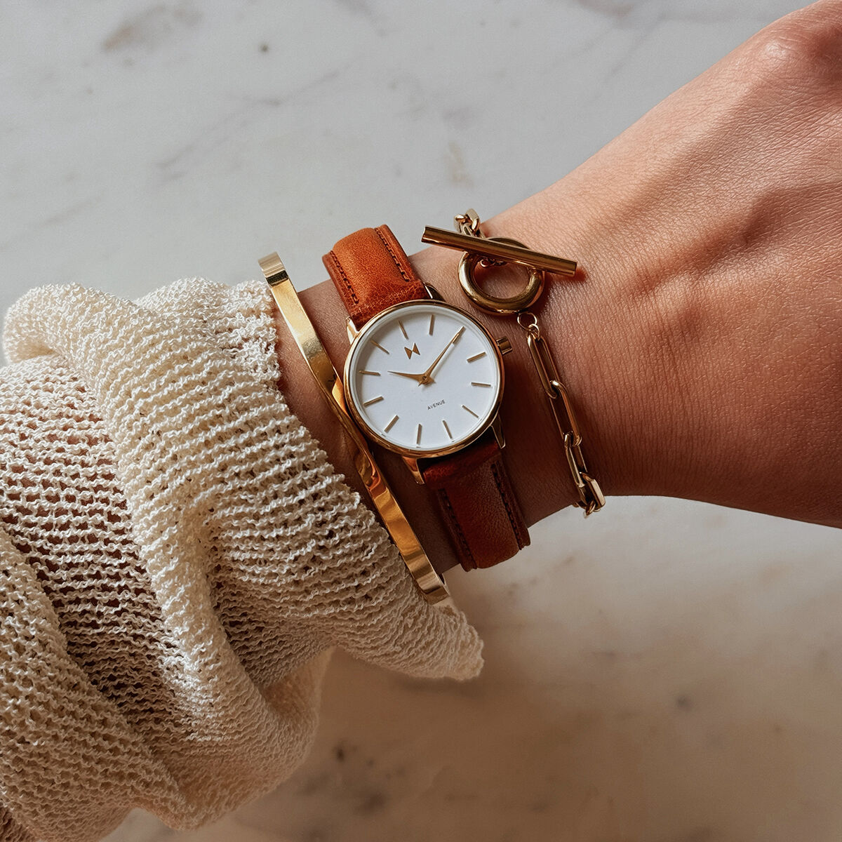 Avenue Women s Watch Italian Tan Color Story MVMT