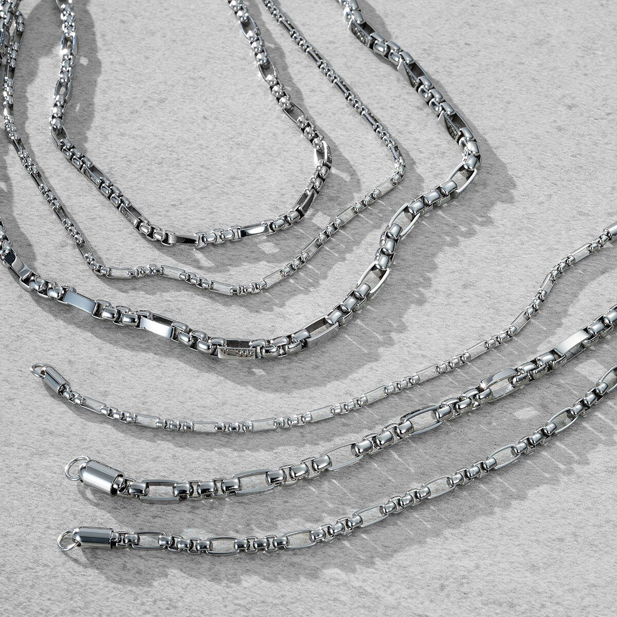 Figaro Box Chain Necklace - Mens Jewelry | MVMT