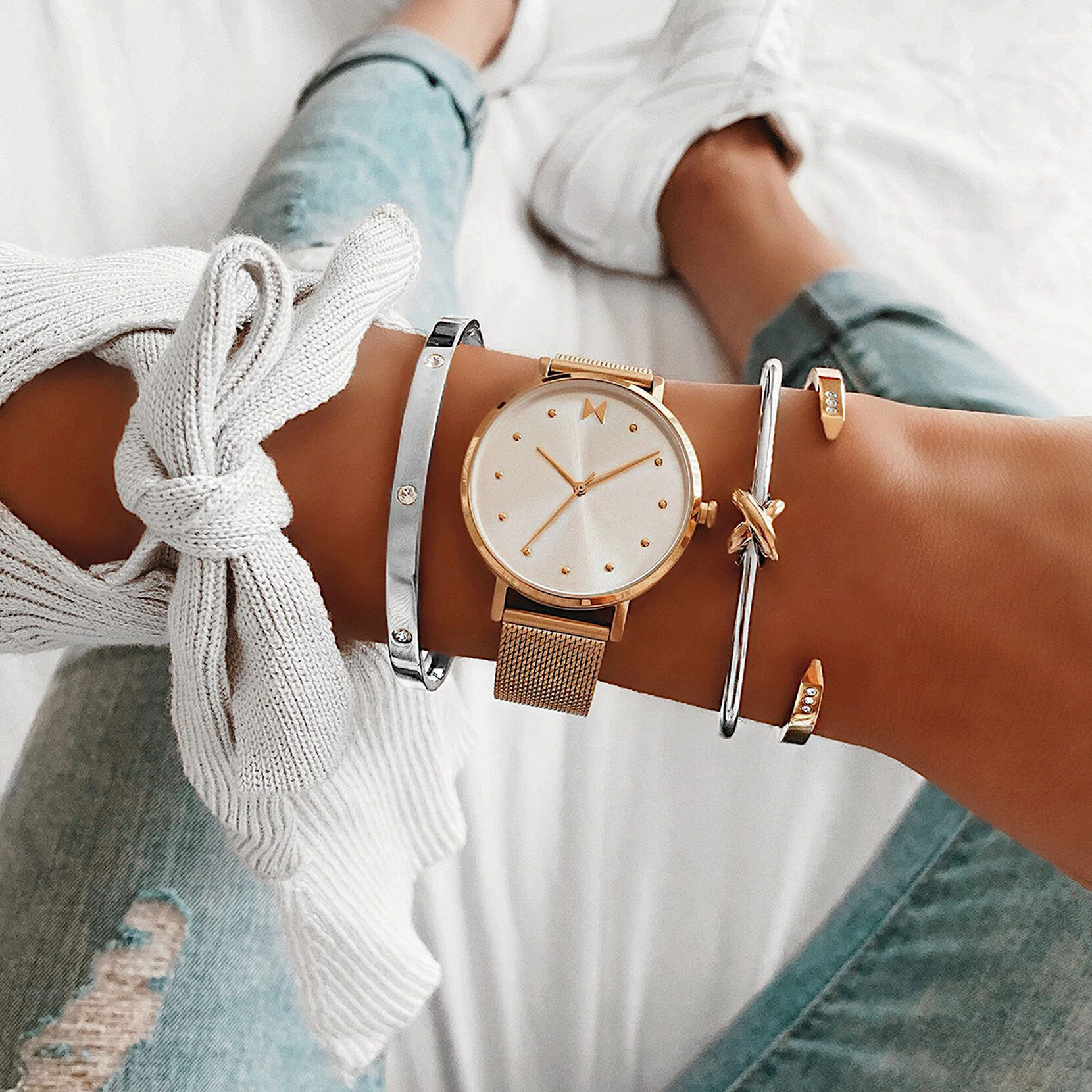 Crystal Ellipse Bangle