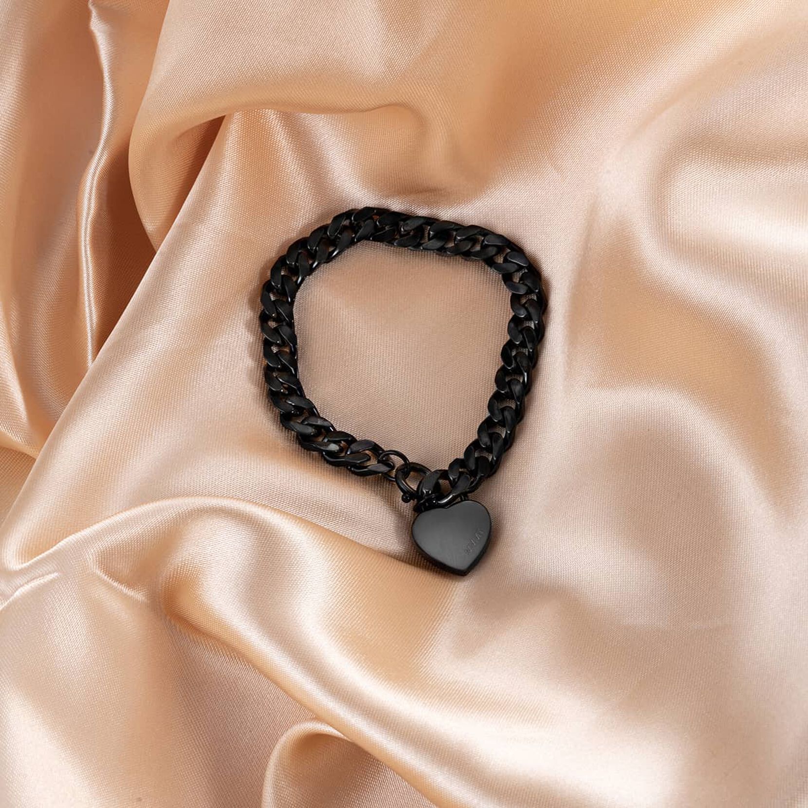 Chunky Heartlock Chain Bracelet