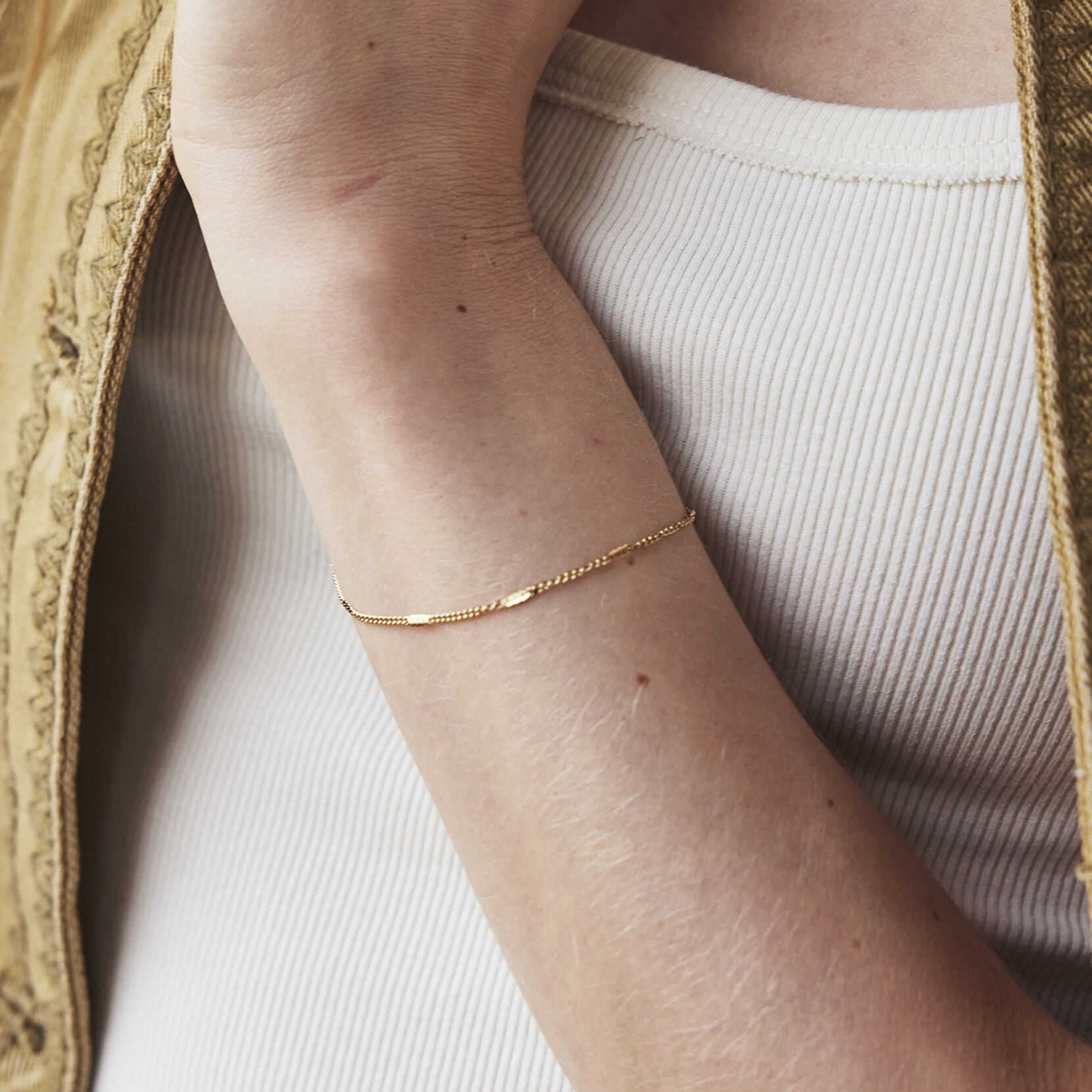 Stamped Chain Bracelet