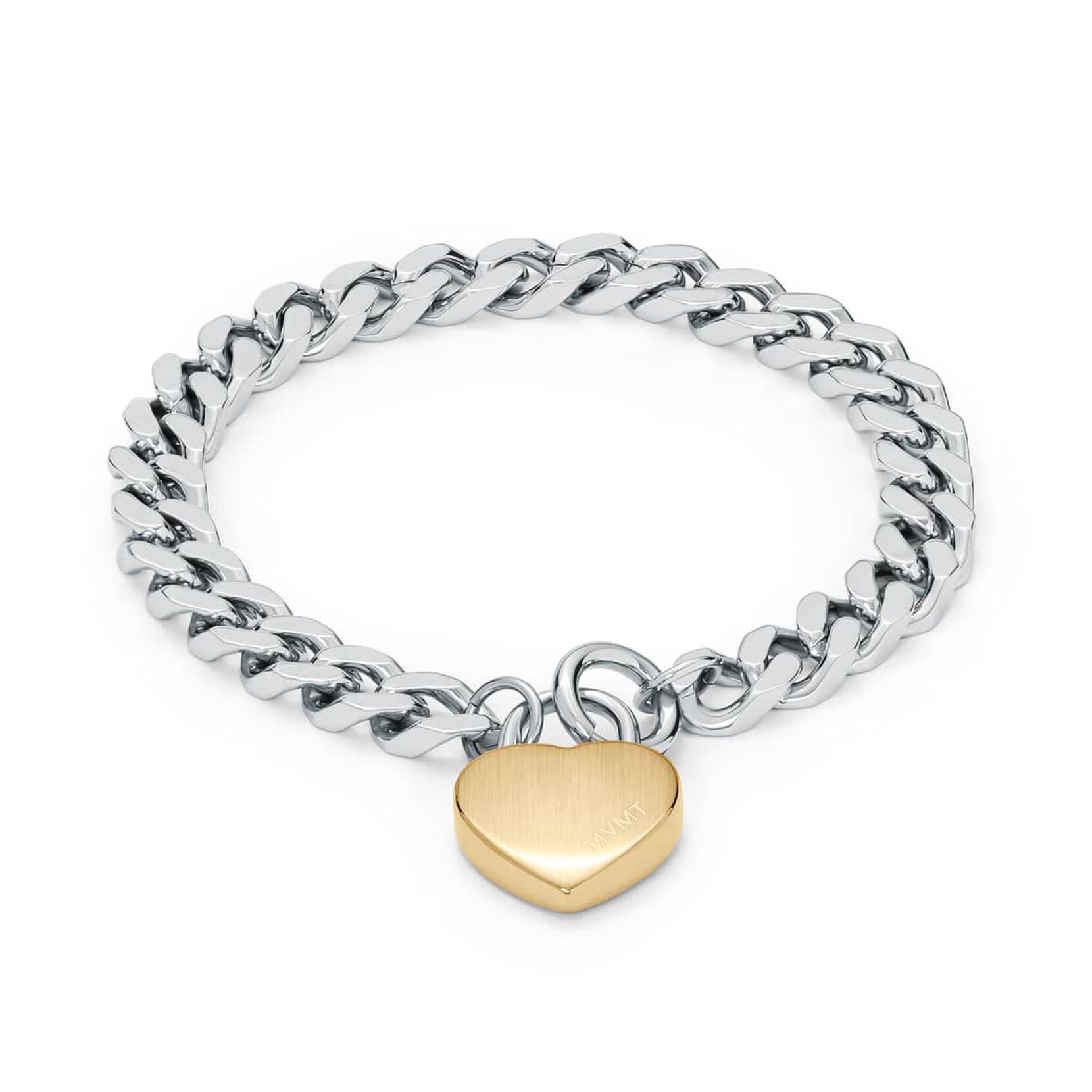 Chunky Heartlock Chain Bracelet