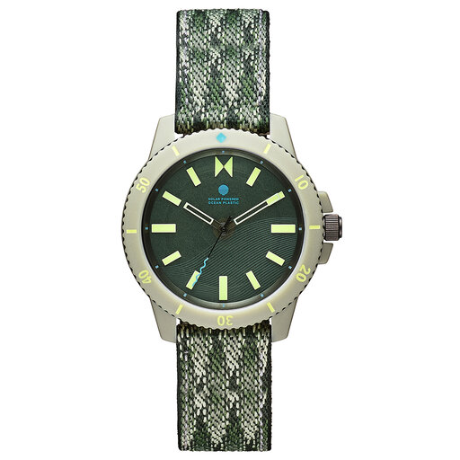 Atlantic Green Solar Unisex Watch, 38mm