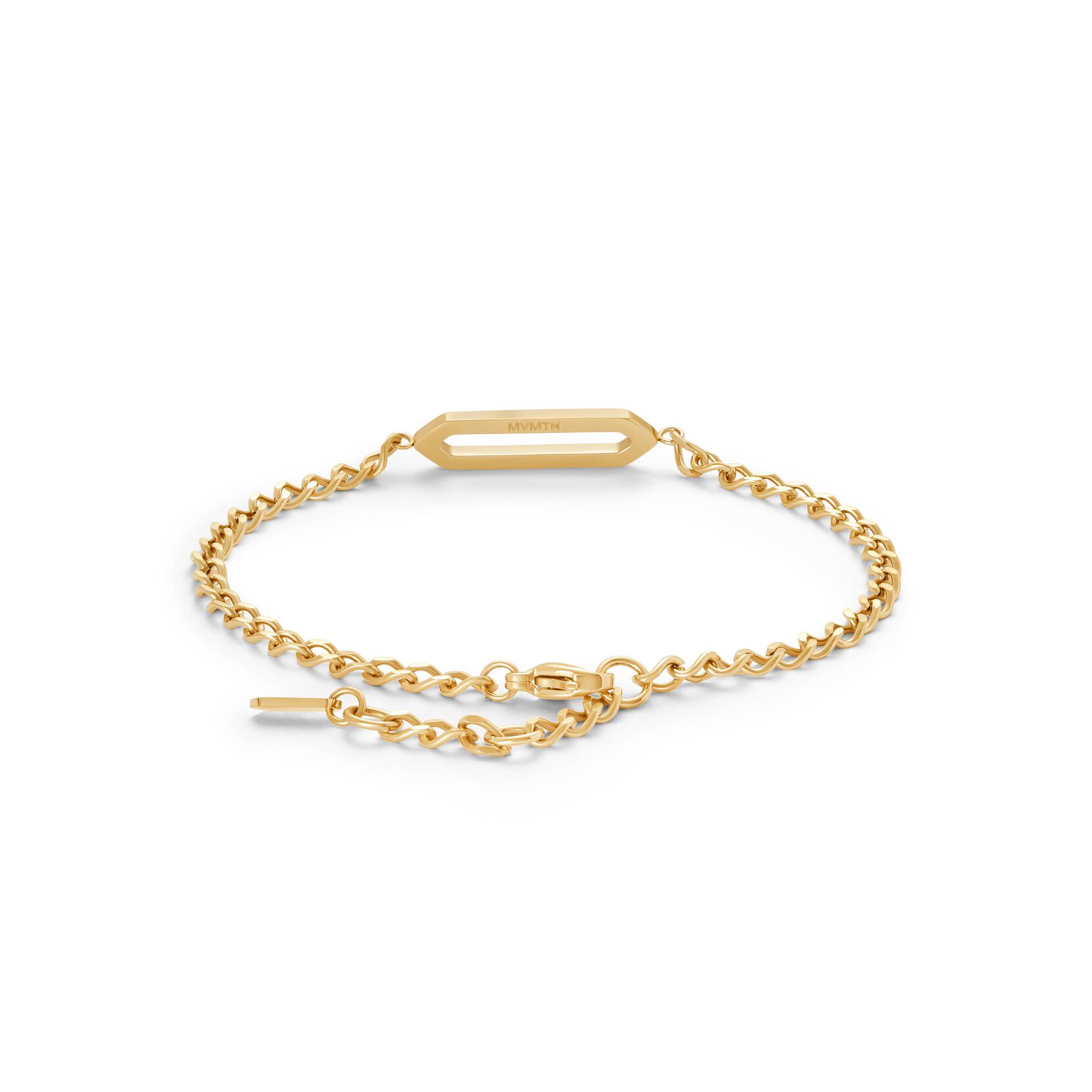 Frosted Hex Pendant Bracelet