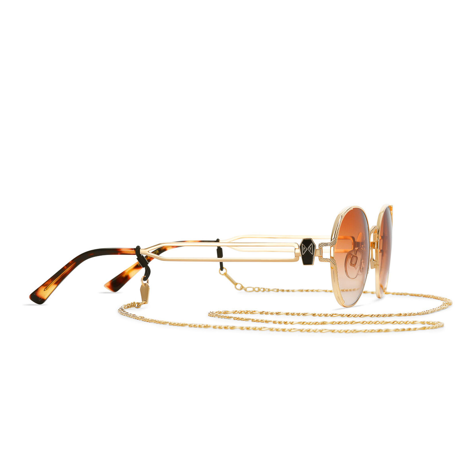 Party Favor Edition - Amber Orange Polished Gold + Amber Orange Lens Non-Polarized