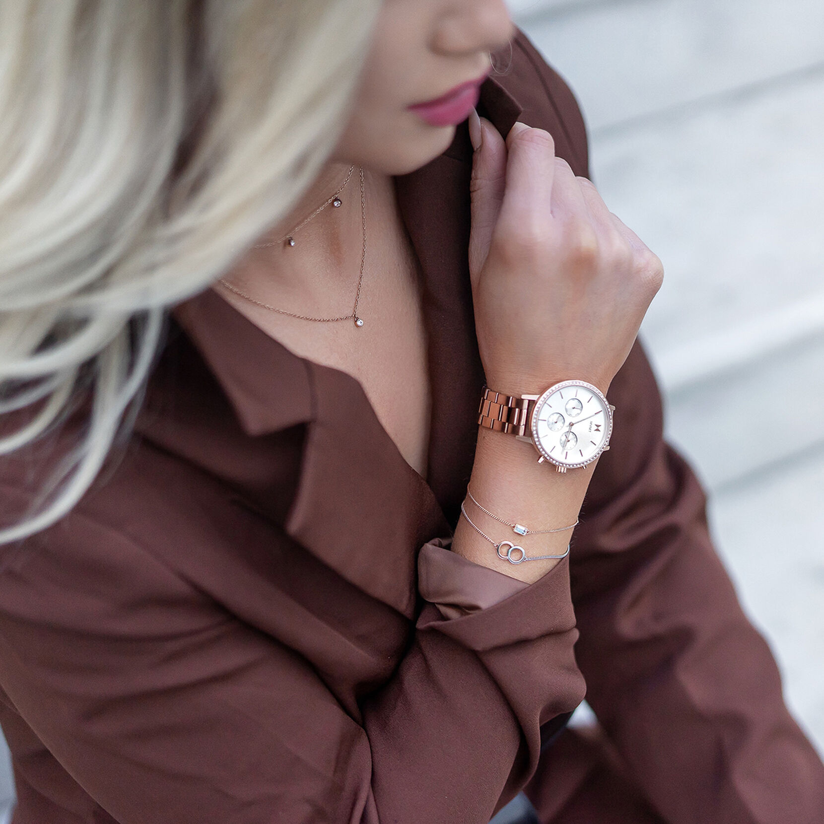 Locked Ring Chain Bracelet