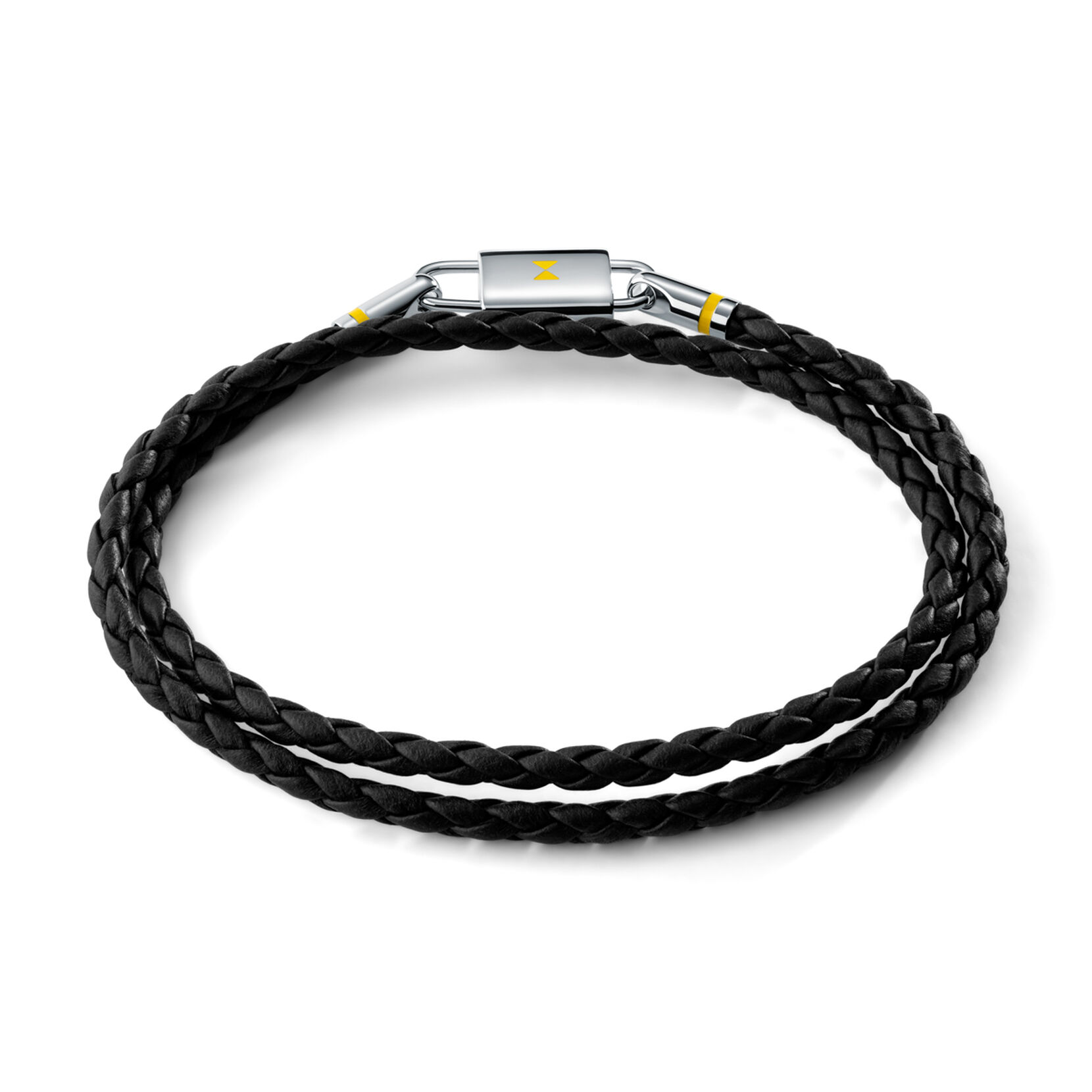 Double Braided Leather Bracelet