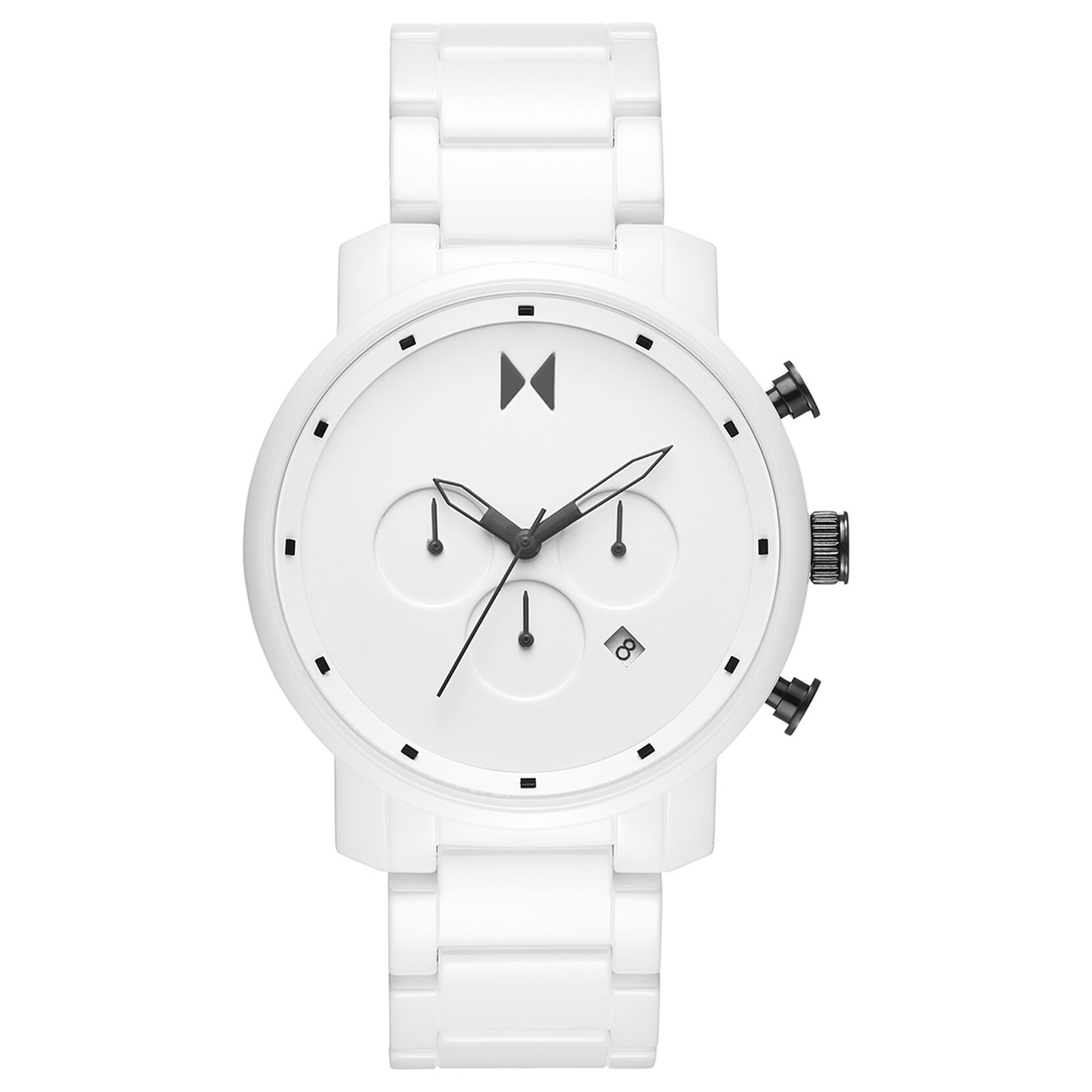 MVMT White Ceramic Watch | Chrono Ceramic Gloss White | MVMT