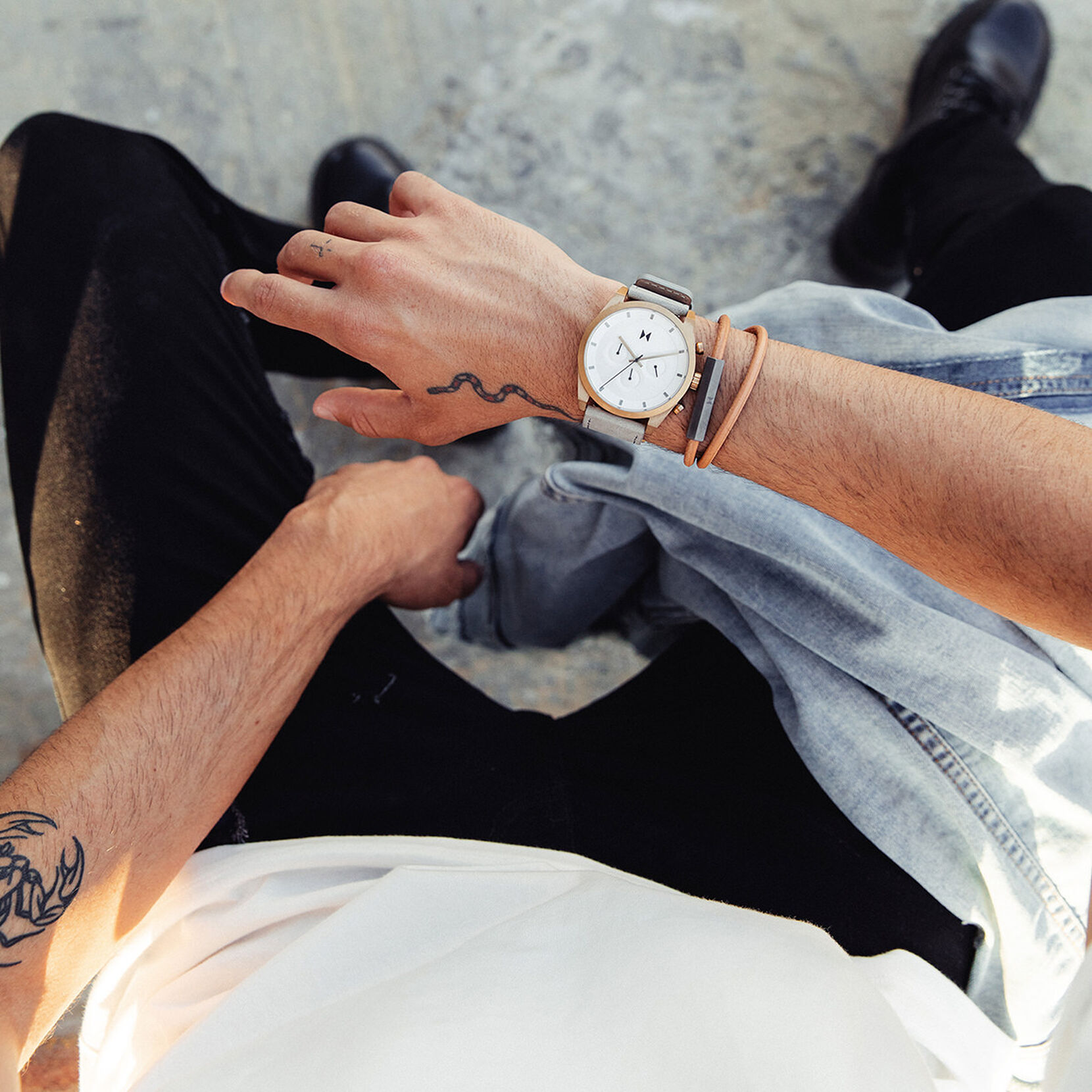 Double Leather Wrap