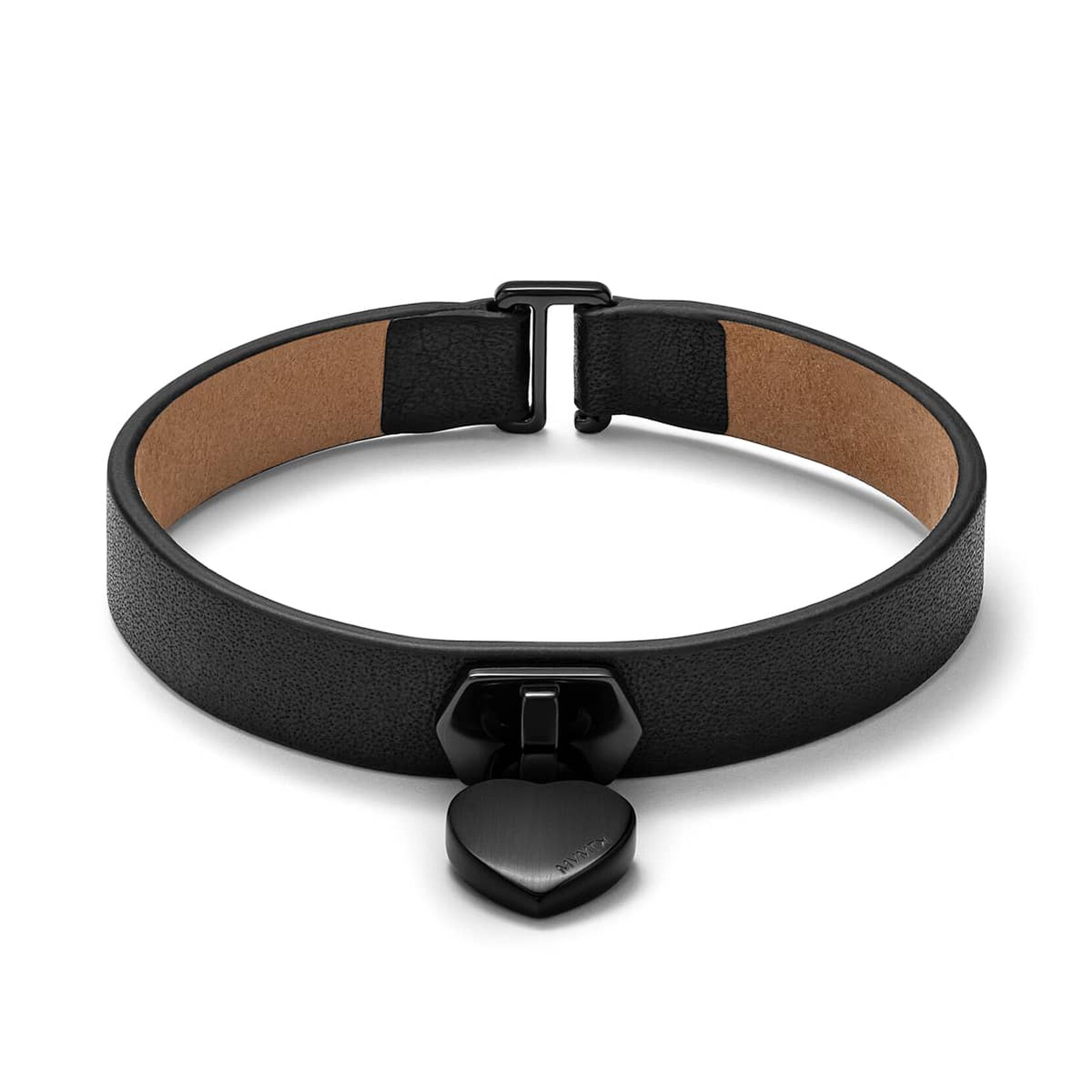 Leather Heartlock Bracelet