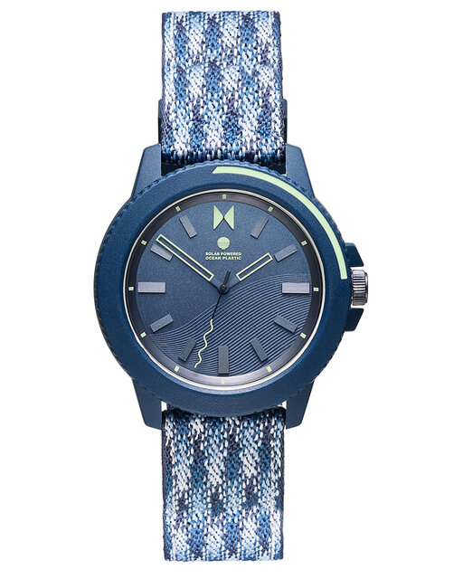 Pacific Blue Solar Unisex Watch, 38mm