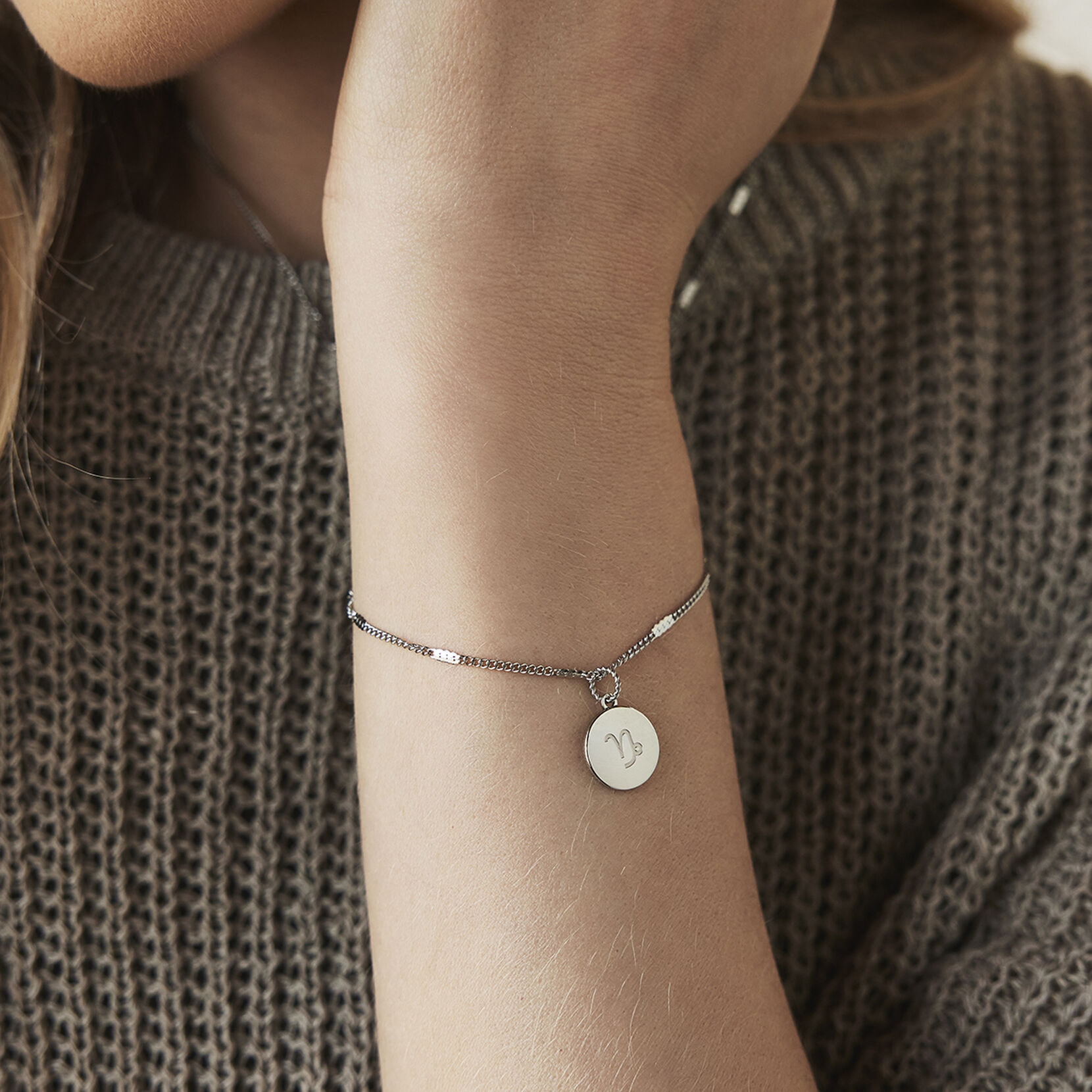 Stamped Chain Bracelet