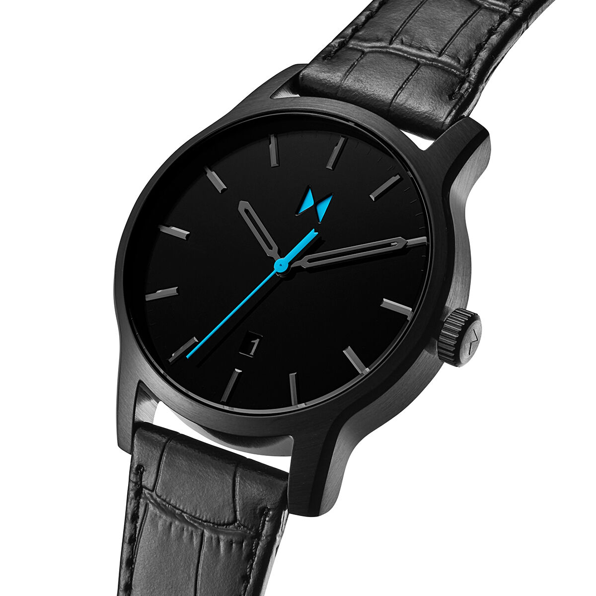 Leather mvmt top watches men