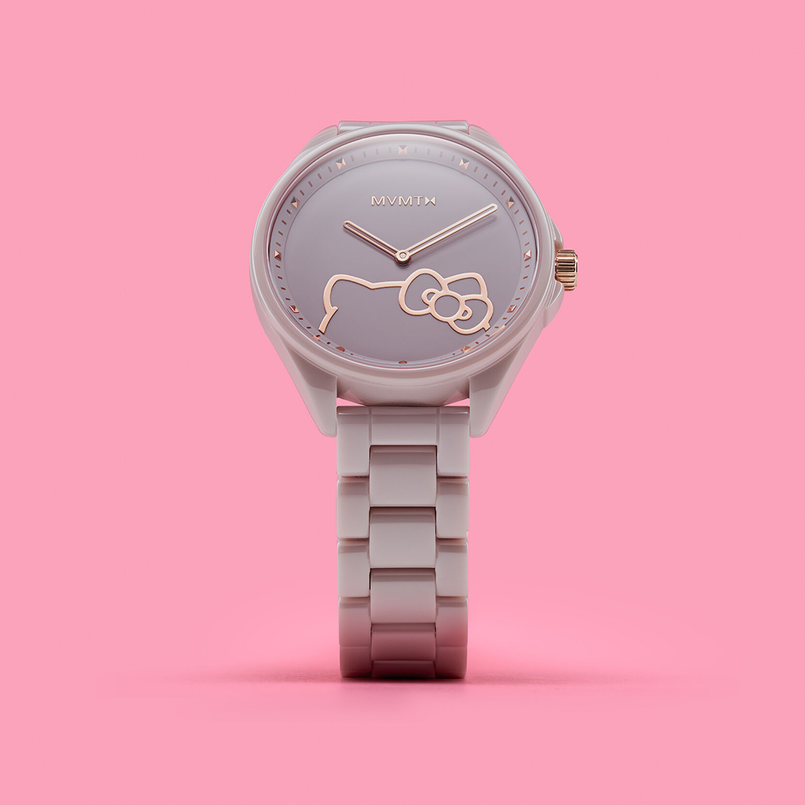 HELLO KITTY X MVMT: Ceramic Watch in Hello Kitty Blush | MVMT