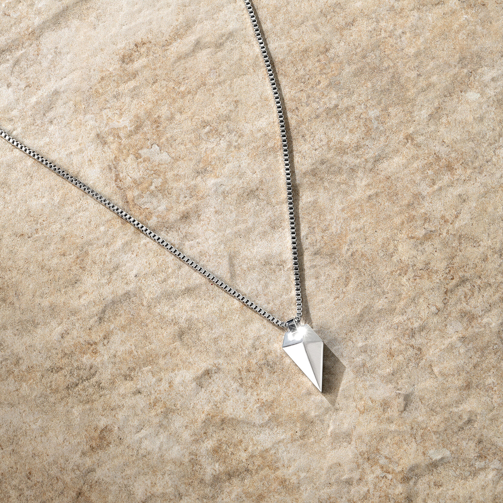 Sculpted Shark Tooth Pendant Necklace