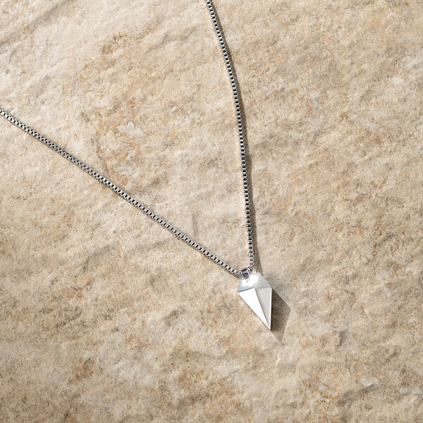 Sculpted Shark Tooth Pendant Necklace