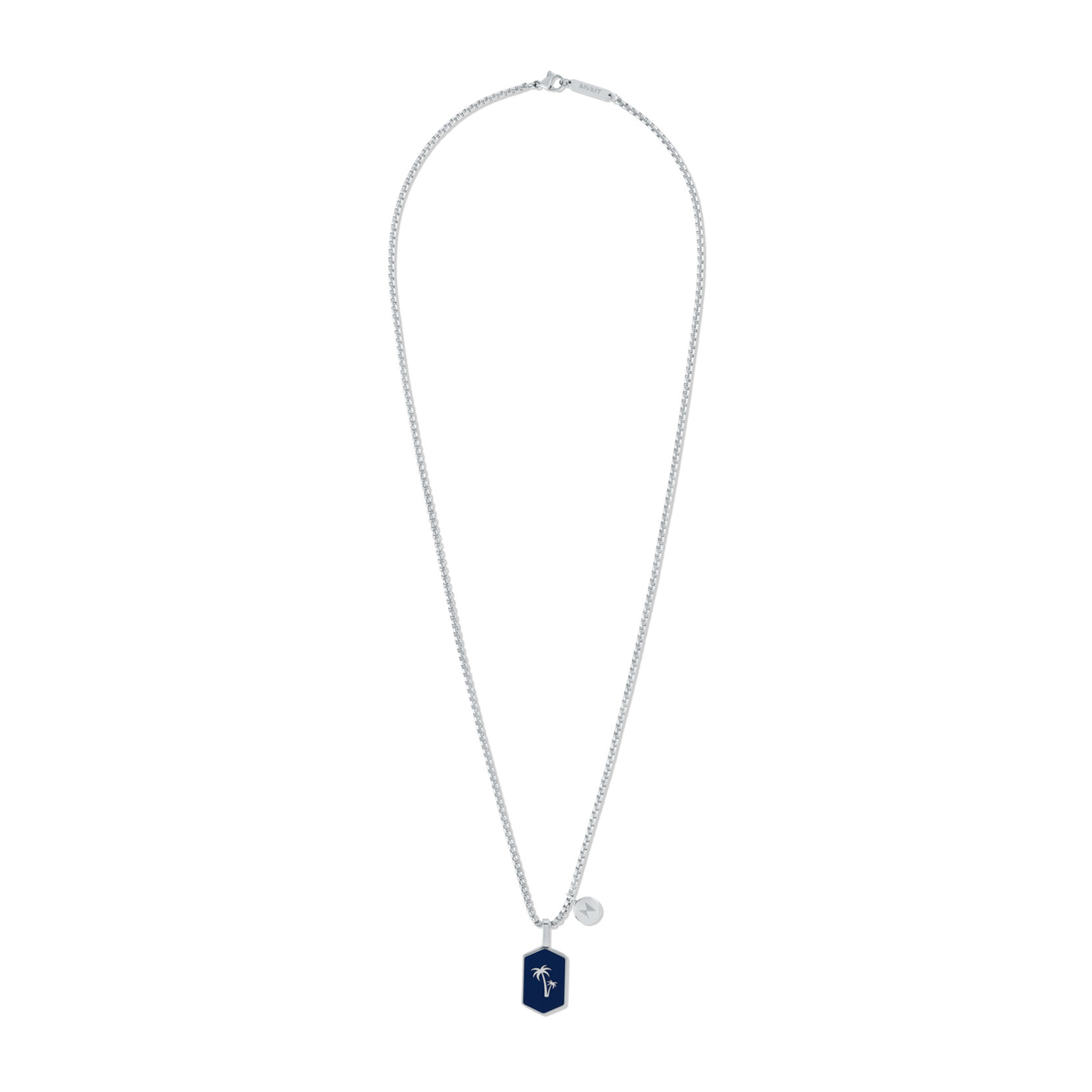 Hex Palm Tree Pendant Necklace