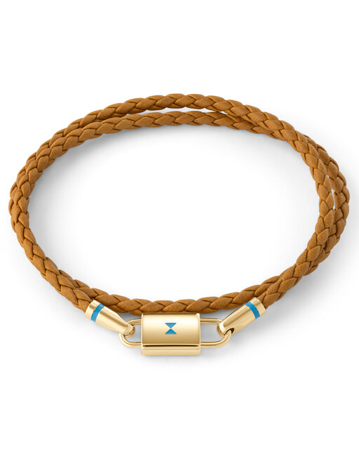 Double Braided Leather Bracelet