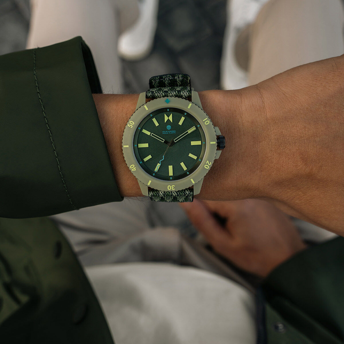 Atlantic Green Watch MVMT
