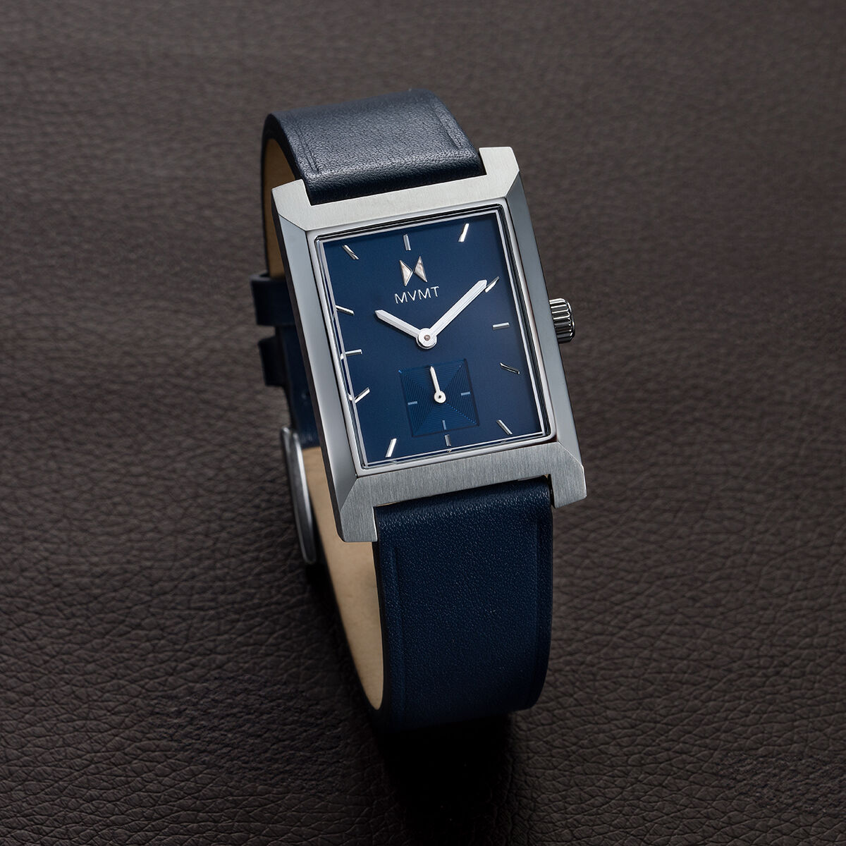 Newporter Watch in Oxford Blue — Midcentury Men's Rectangle | MVMT