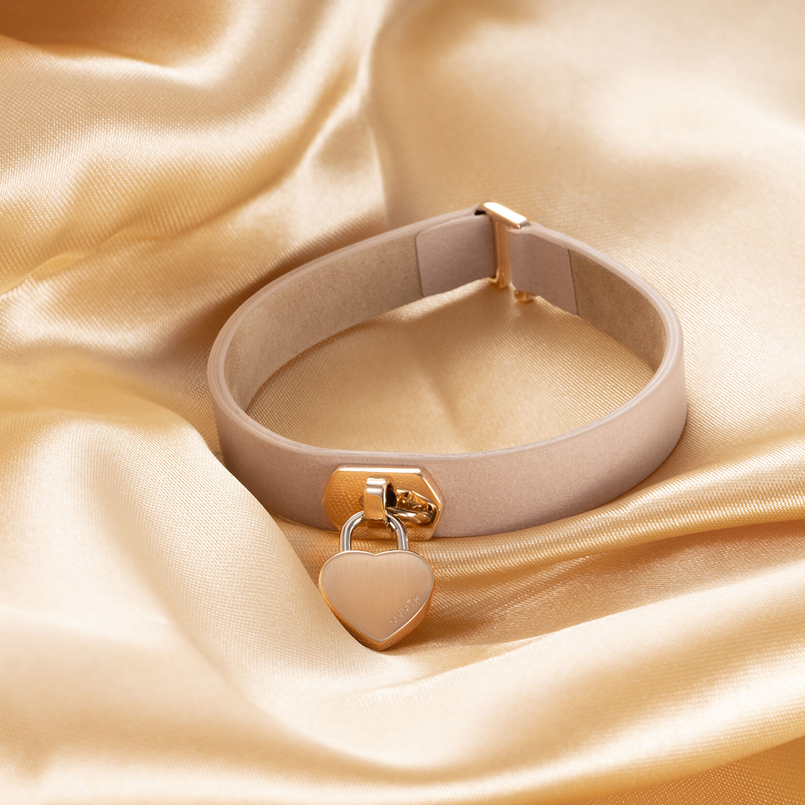 Leather Heartlock Bracelet