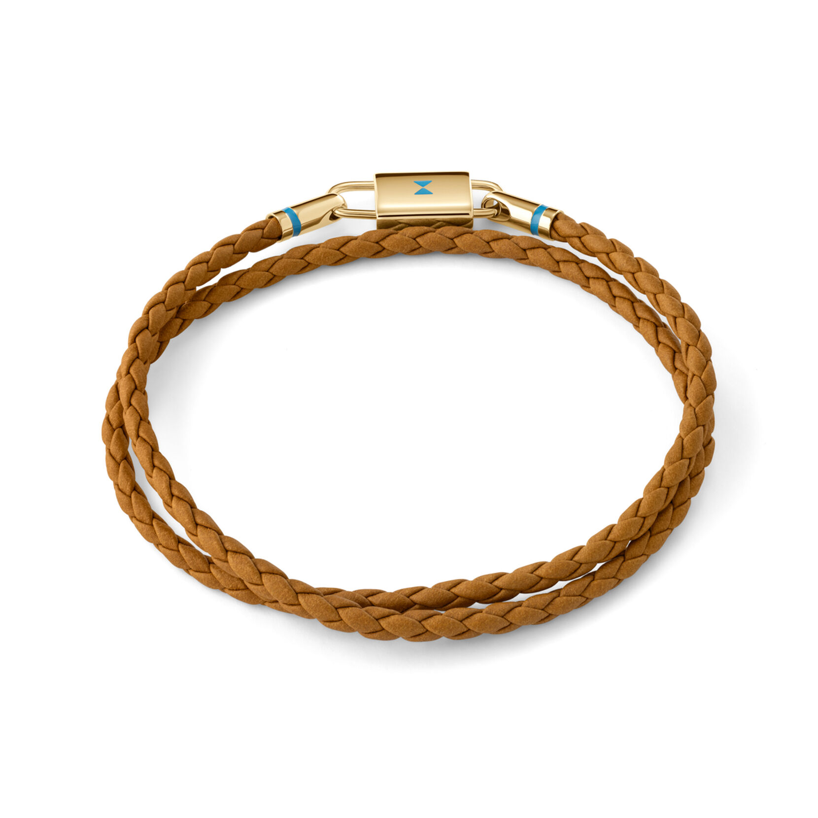 Double Braided Leather Bracelet