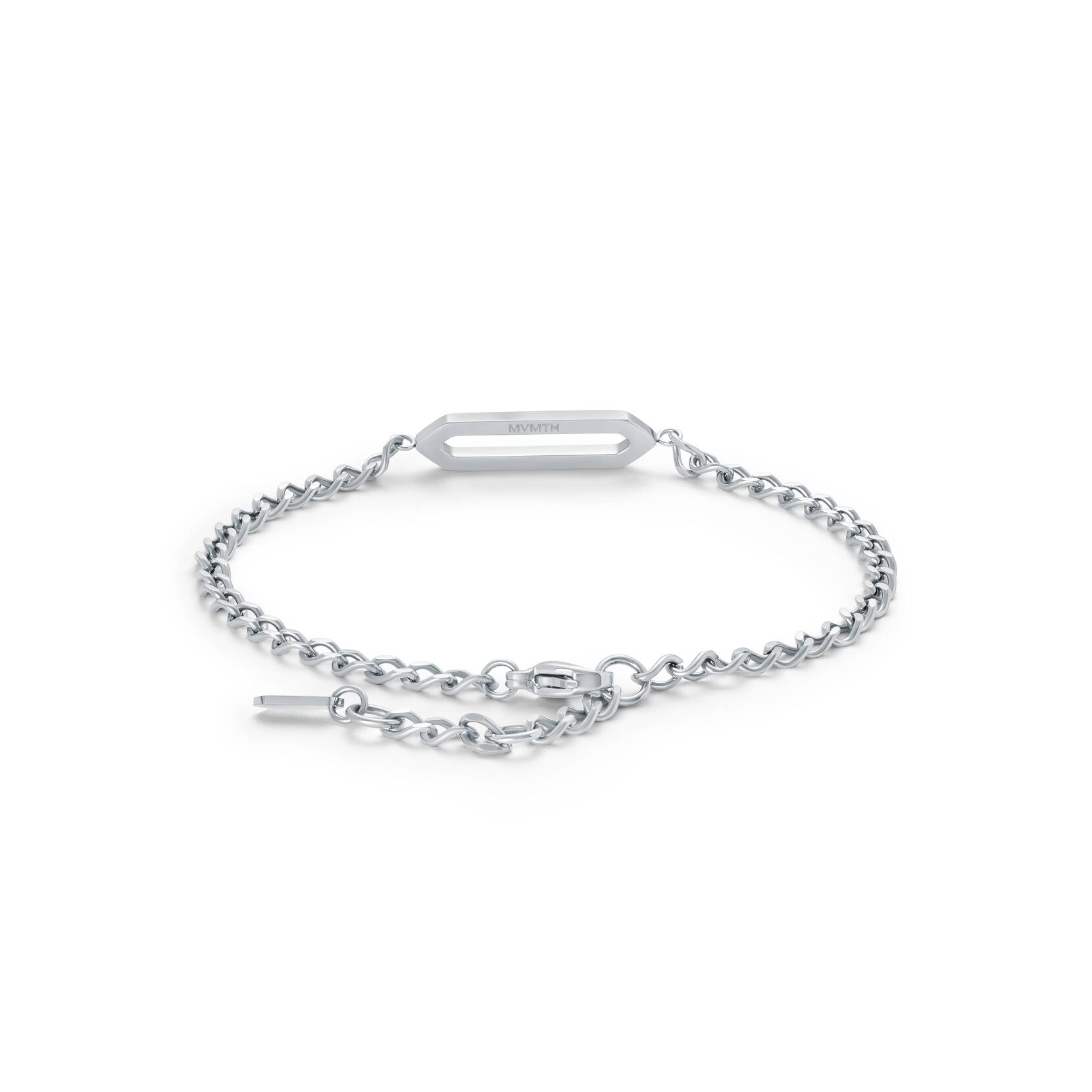 Frosted Hex Pendant Bracelet