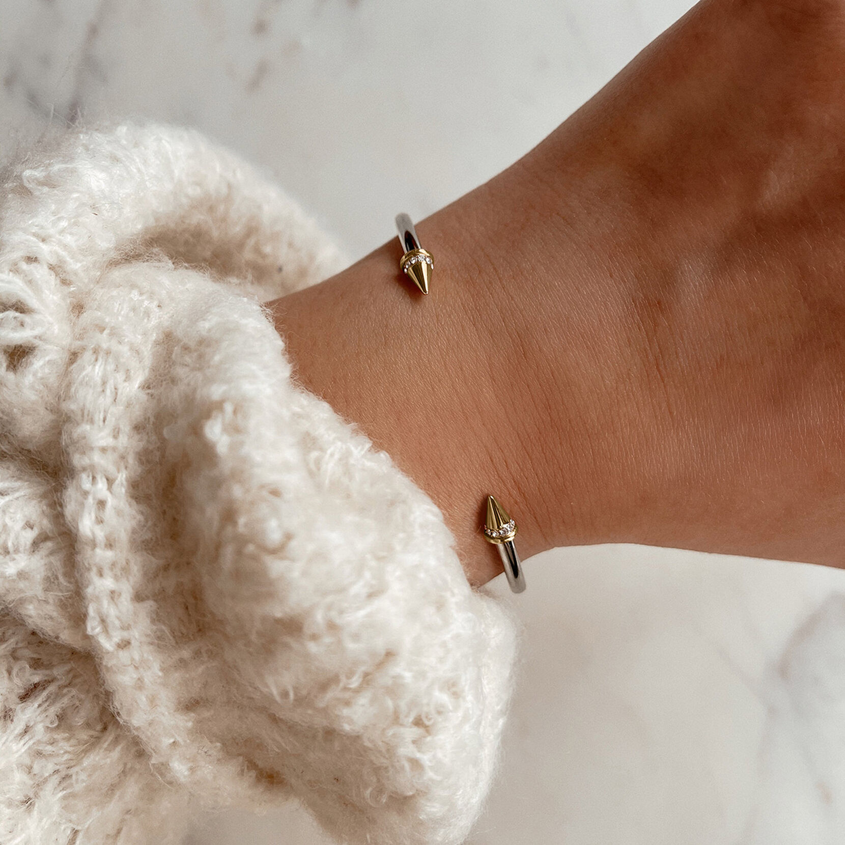 Crystal Stud Cuff