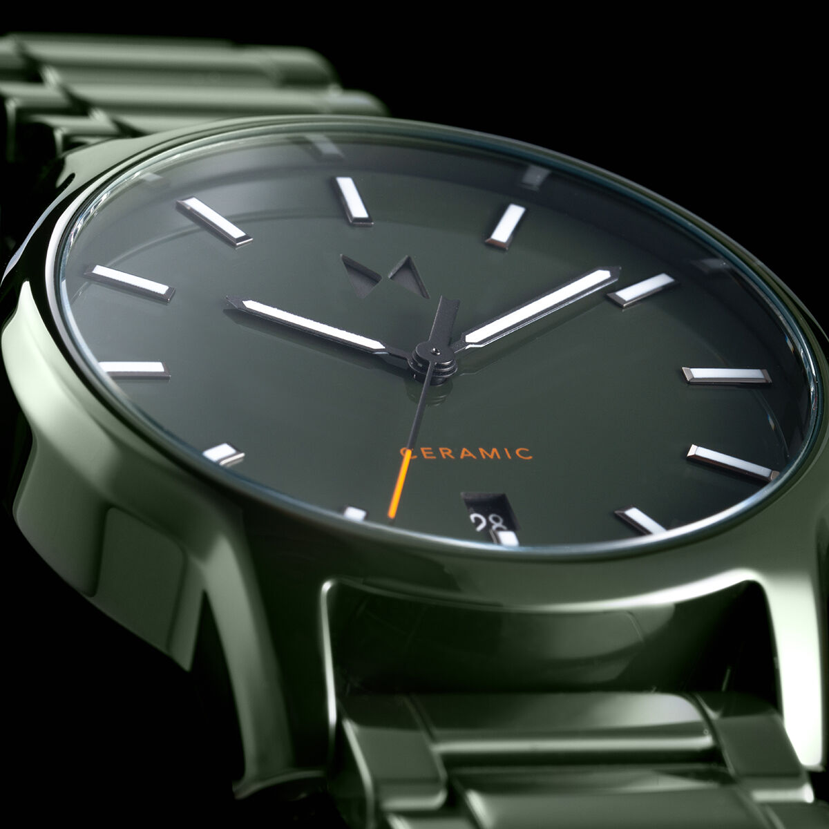 Classic II Ceramic Gloss Green Ceramic Men s Watches MVMT