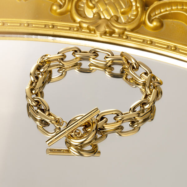 Louis Vuitton - LOUIS VUITTON 18K WHITE GOLD SQUARE LINK BRACELET
